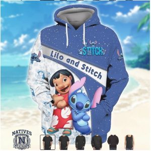 Lilo and Stitch Best Friends Beach Vacation Cartoon T Shirt