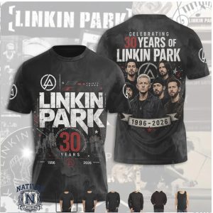 Linkin Park Celebrating 30 Years 1996 2026 Tour T Shirt