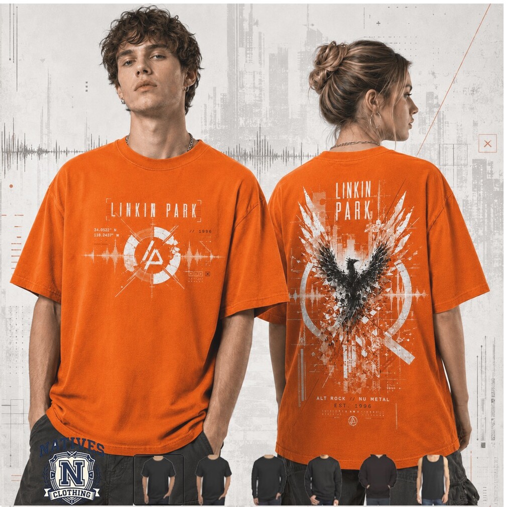Linkin Park Phoenix Logo Alt Rock Nu Metal Band Graphic T Shirt Linkin Park Phoenix Logo Alt Rock Nu Metal Band Graphic T Shirt