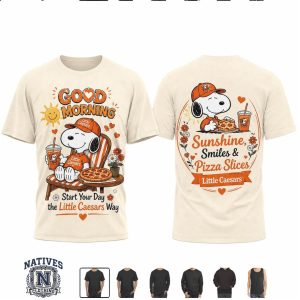 Little Caesars Snoopy Good Morning Sunshine Pizza T Shirt