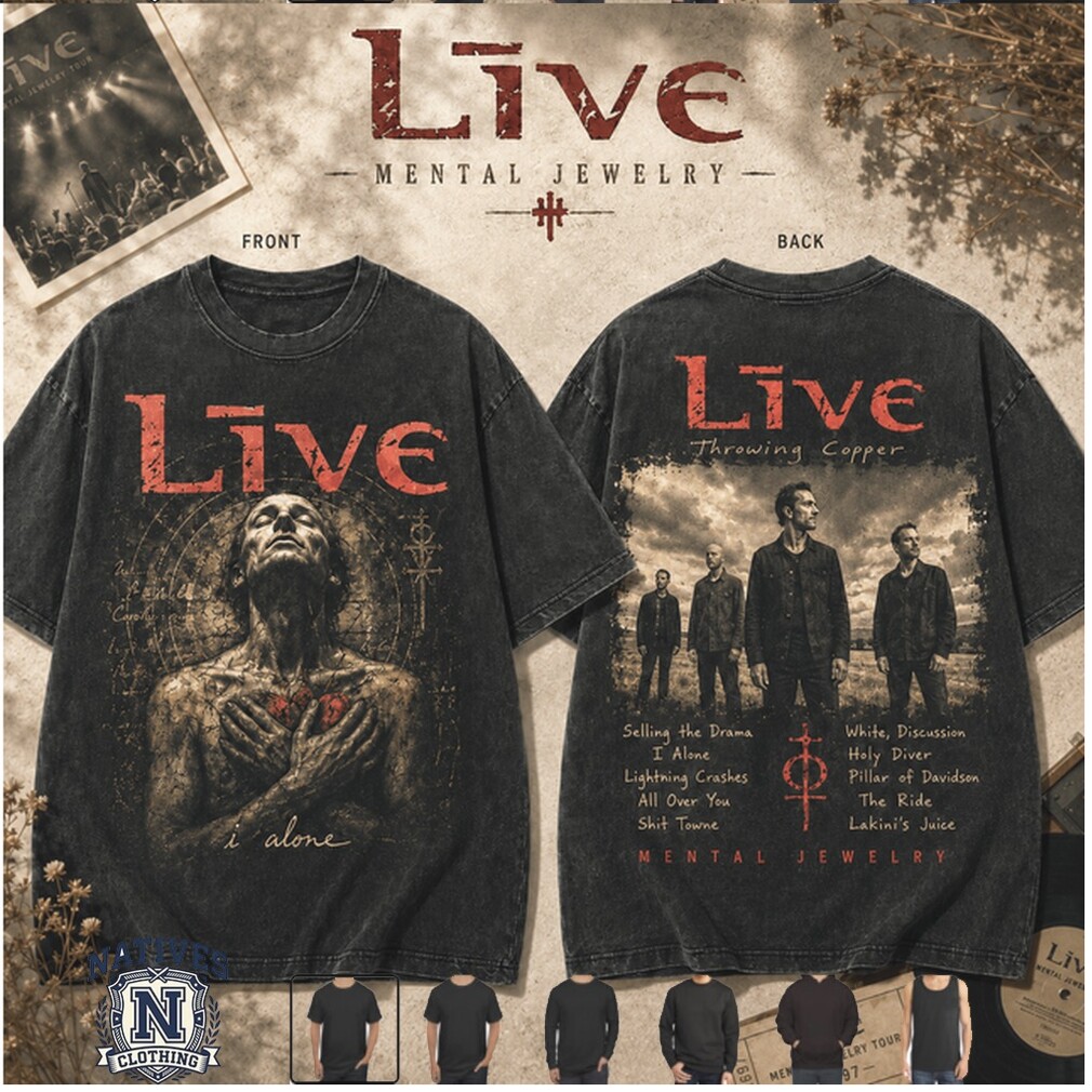Live Band Mental Jewelry Throwing Copper Grunge Rock Tour T Shirt Live Band Mental Jewelry Throwing Copper Grunge Rock Tour T Shirt
