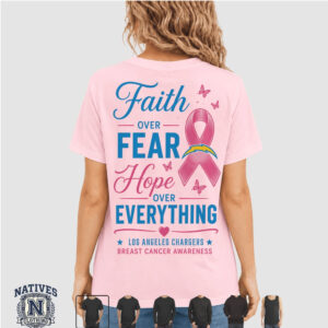 Los Angeles Chargers Breast Cancer Awareness Faith T Shirt
