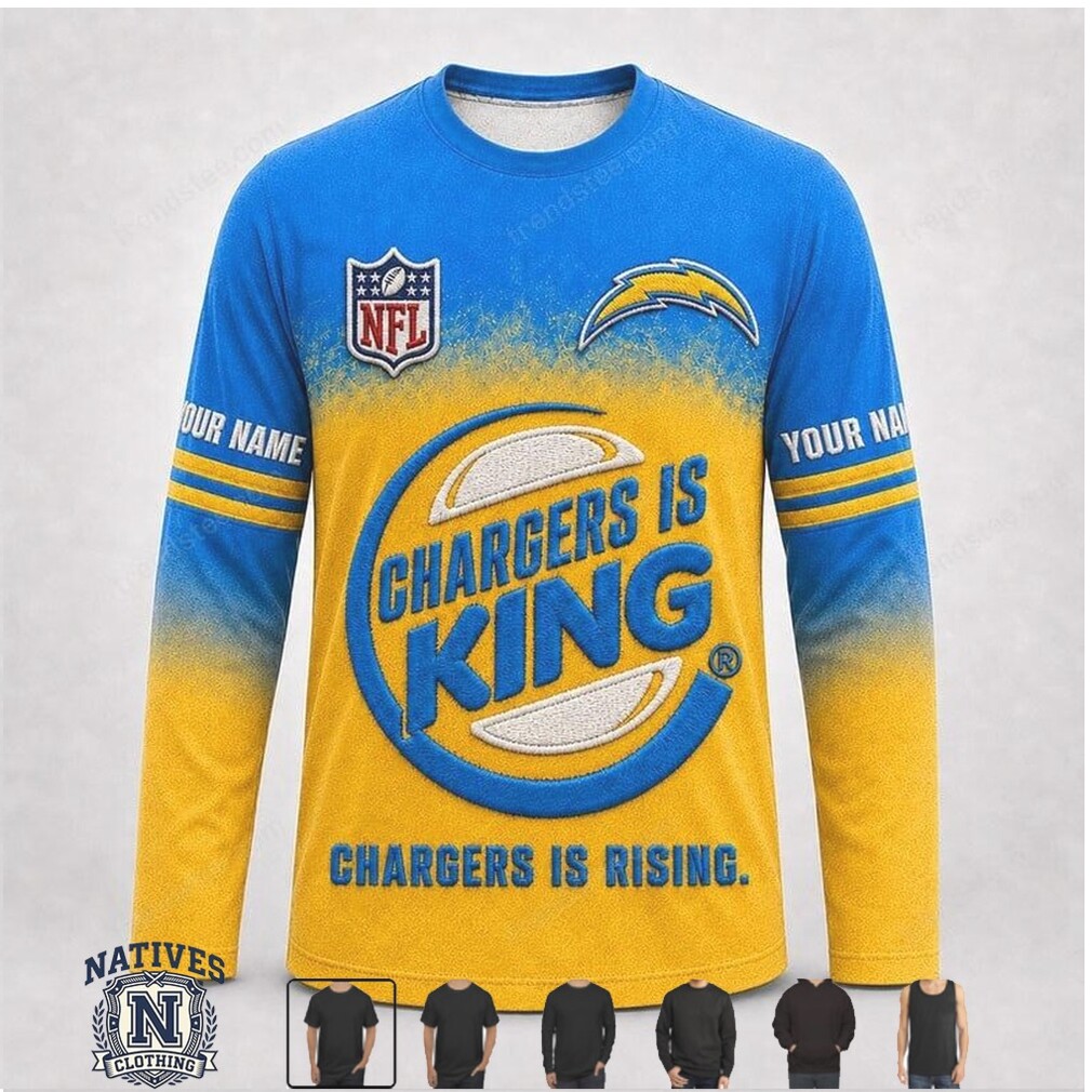 Los Angeles Chargers Custom Name Chargers Is King Apparel Los Angeles Chargers Custom Name Chargers Is King Apparel