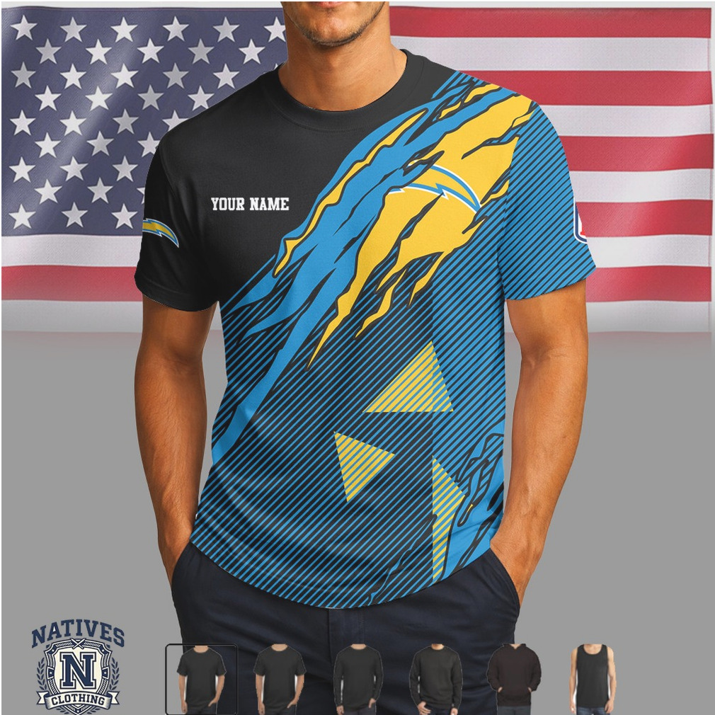 Los Angeles Chargers Football Personalized Graphic T Shirt Los Angeles Chargers Football Personalized Graphic T Shirt