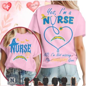Los Angeles Chargers Nurse Halloween Stethoscope T Shirt