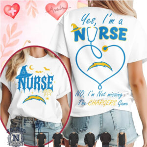 Los Angeles Chargers Nurse Halloween Stethoscope T Shirt