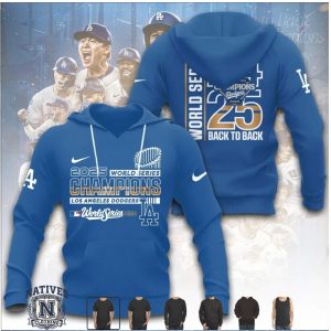 Los Angeles Dodgers 2025 World Series Champions Back To Back T Shirt