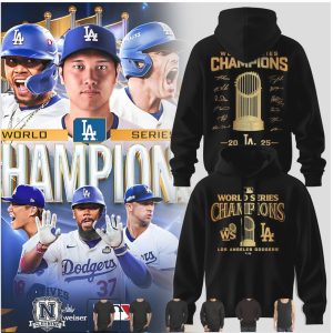Los Angeles Dodgers 2025 World Series Champions Player Graphic T Shirt