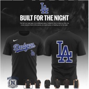 Los Angeles Dodgers Built For The Night Statement Fan T Shirt