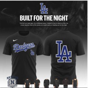 Los Angeles Dodgers Built For The Night Statement Fan T Shirt