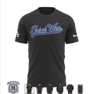 Los Angeles Dodgers Jesus Won Baseball Shirt
