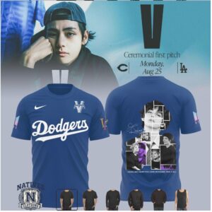 Los Angeles Dodgers V Ceremonial First Pitch T Shirt