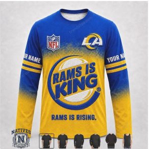 Los Angeles Rams Custom Name Graphic Football Apparel Hoodie Shirt