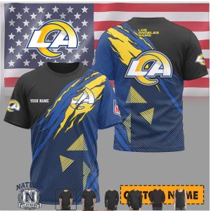 Los Angeles Rams Custom Name Personalized Football T Shirt