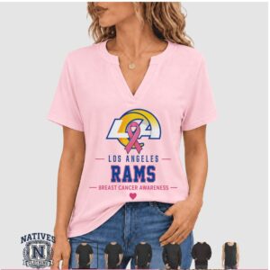 Los Angeles Rams Faith Over Fear Breast Cancer Awareness T Shirt