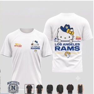 Los Angeles Rams Hello Kitty Cowboy Hat T Shirt