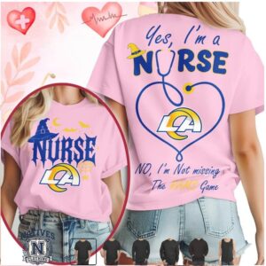 Los Angeles Rams Nurse Halloween Stethoscope T Shirt