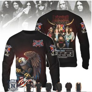 Lynyrd Skynyrd American Eagle Rebel Flag Music Tour T Shirt
