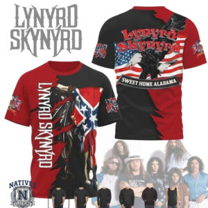 Lynyrd Skynyrd American Flag Eagle Sweet Home Alabama T Shirt