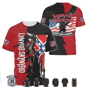 Lynyrd Skynyrd American Flag Eagle Sweet Home Alabama T Shirt