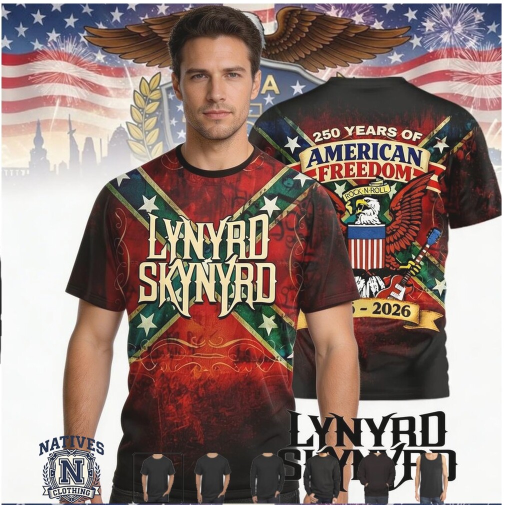 Lynyrd Skynyrd American Freedom 250 Years Rock Band T Shirt Lynyrd Skynyrd American Freedom 250 Years Rock Band T Shirt