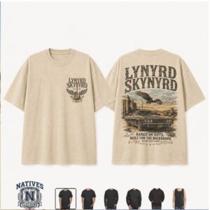 Lynyrd Skynyrd Classic Rock Eagle Backroad Car T Shirt