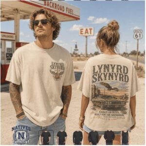 Lynyrd Skynyrd Classic Rock Eagle Backroad Car T Shirt