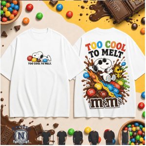 M&M's Snoopy Too Cool To Melt Chocolate Candy T Shirt