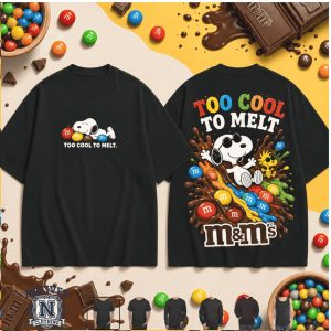 M&M's Snoopy Too Cool To Melt Chocolate Candy T Shirt
