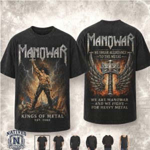 Manowar Kings Of Metal Allegiance Heavy Metal Band T Shirt