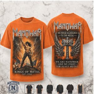 Manowar Kings Of Metal Allegiance Heavy Metal Band T Shirt