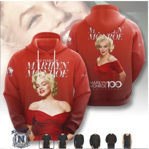 Marilyn Monroe 100 Years Anniversary Elegant Red Dress T Shirt