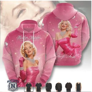 Marilyn Monroe Pink Glamour Diamond Necklace Anniversary T Shirt