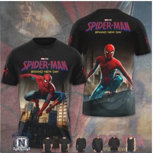 Marvel Spider Man Brand New Day City Rooftop Action T Shirt