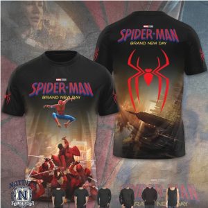 Marvel Spider Man Brand New Day City Web Action Graphic T Shirt