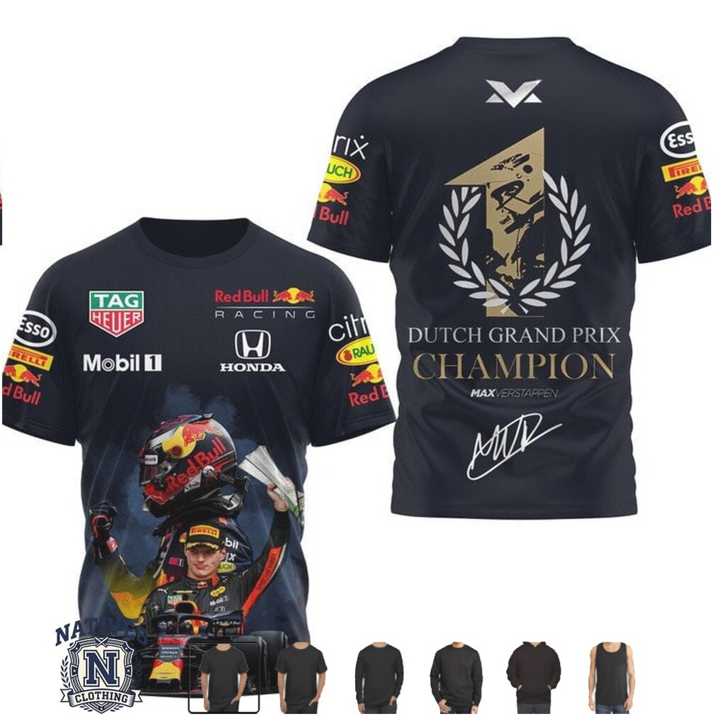 Max Verstappen Dutch Grand Prix World Champion Racing T Shirt Max Verstappen Dutch Grand Prix World Champion Racing T Shirt