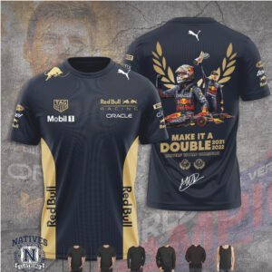 Max Verstappen Make It A Double World Champion Racing T Shirt