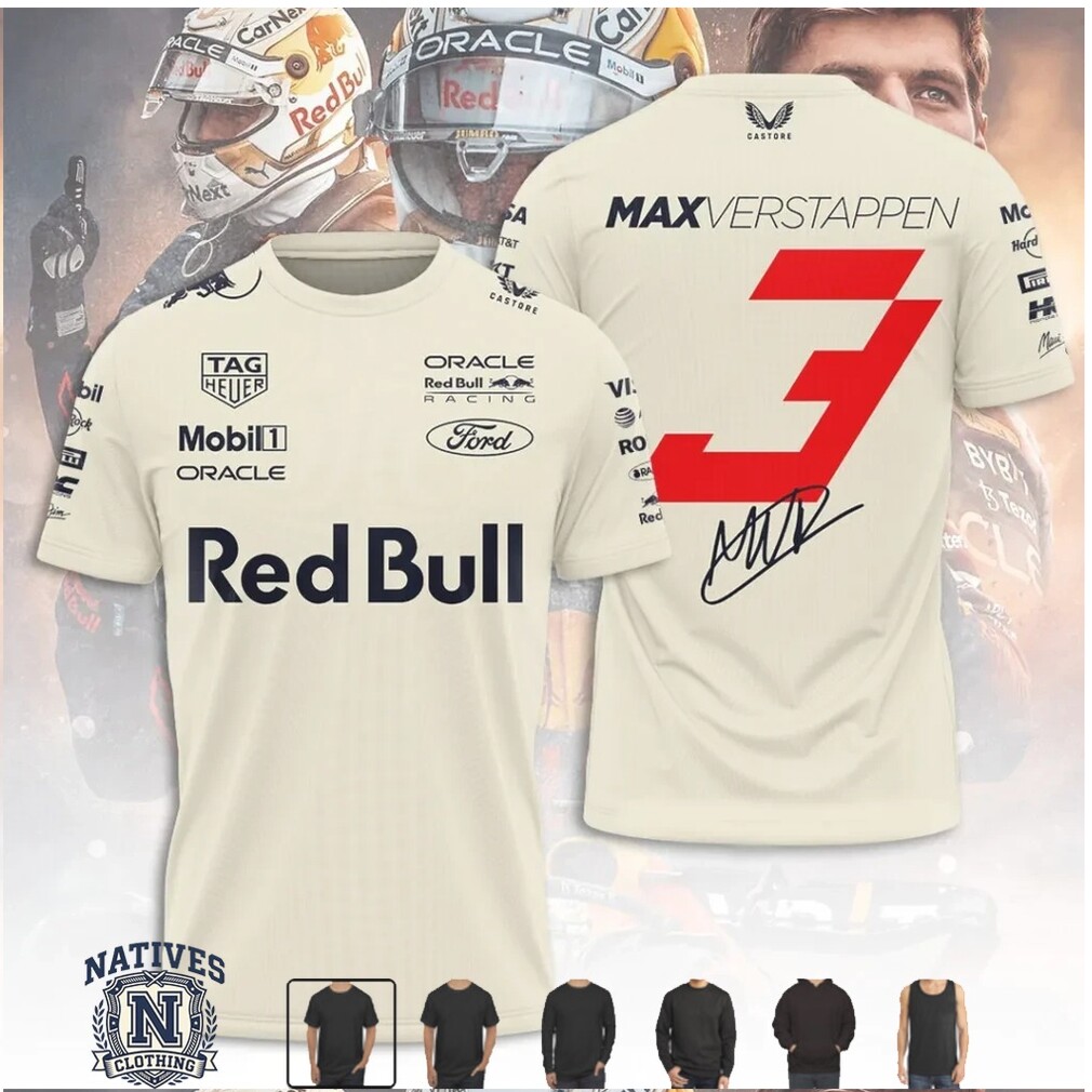 Max Verstappen Oracle Red Bull Racing Signature Logo T Shirt Max Verstappen Oracle Red Bull Racing Signature Logo T Shirt