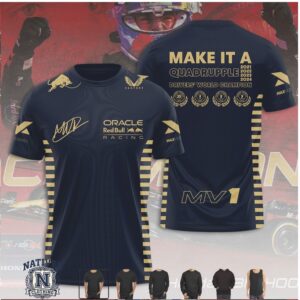 Max Verstappen Red Bull Make It A Quadruple MV1 T Shirt