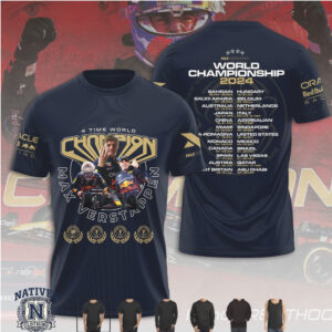 Max Verstappen Red Bull Racing 2024 Championship Tour T Shirt