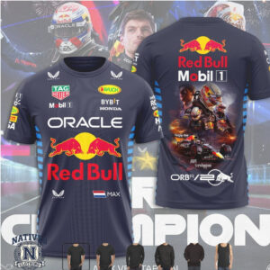 Max Verstappen Red Bull Racing Car Graphic Champion T Shirt