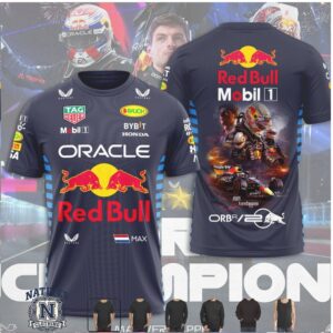 Max Verstappen Red Bull Racing Car Graphic Champion T Shirt