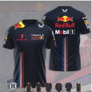 Max Verstappen Red Bull Racing Dutch Flag Stripe Style T Shirt