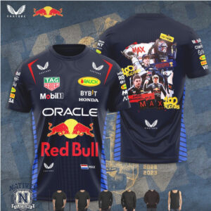 Max Verstappen Red Bull Racing Podiums Collage Style T Shirt