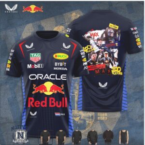 Max Verstappen Red Bull Racing Podiums Collage Style T Shirt