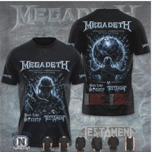 Megadeth Breakout Hibernation Globe Skull Tour Concert Hoodie