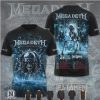 Megadeth Breakout Hibernation Globe Skull Tour Concert Hoodie Megadeth Breakout Hibernation Globe Skull Tour Concert Hoodie