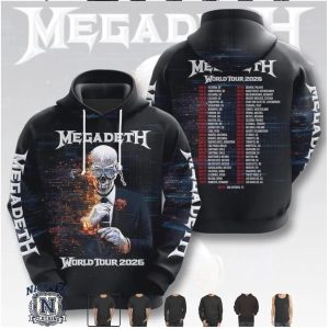 Megadeth World Tour Heavy Metal Band Concert T Shirt