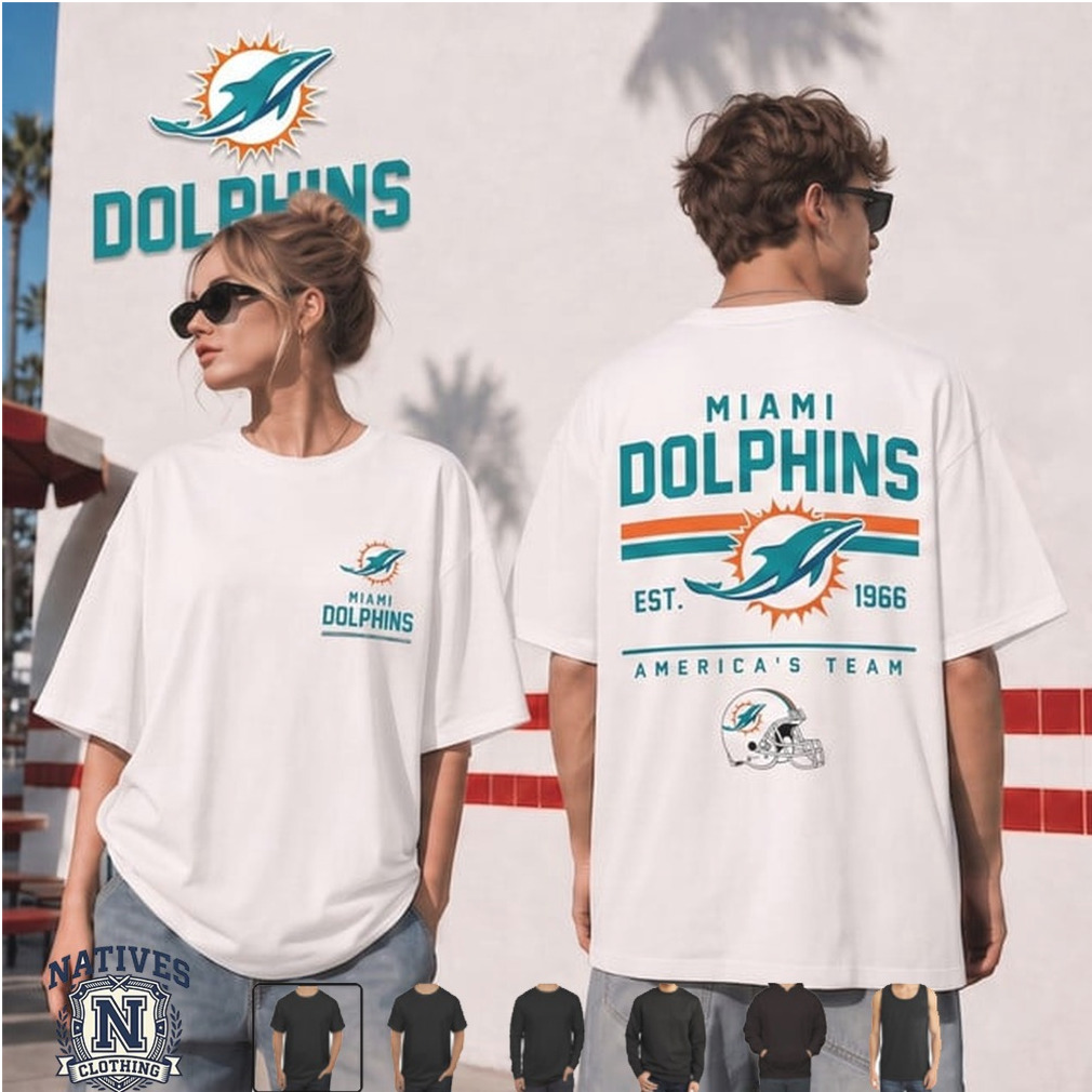 Miami Dolphins America Team Vintage Retro T Shirt Miami Dolphins America Team Vintage Retro T Shirt