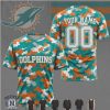 Miami Dolphins Custom Name Number Digital Camo Salute To Service T Shirt Miami Dolphins Custom Name Number Digital Camo Salute To Service T Shirt